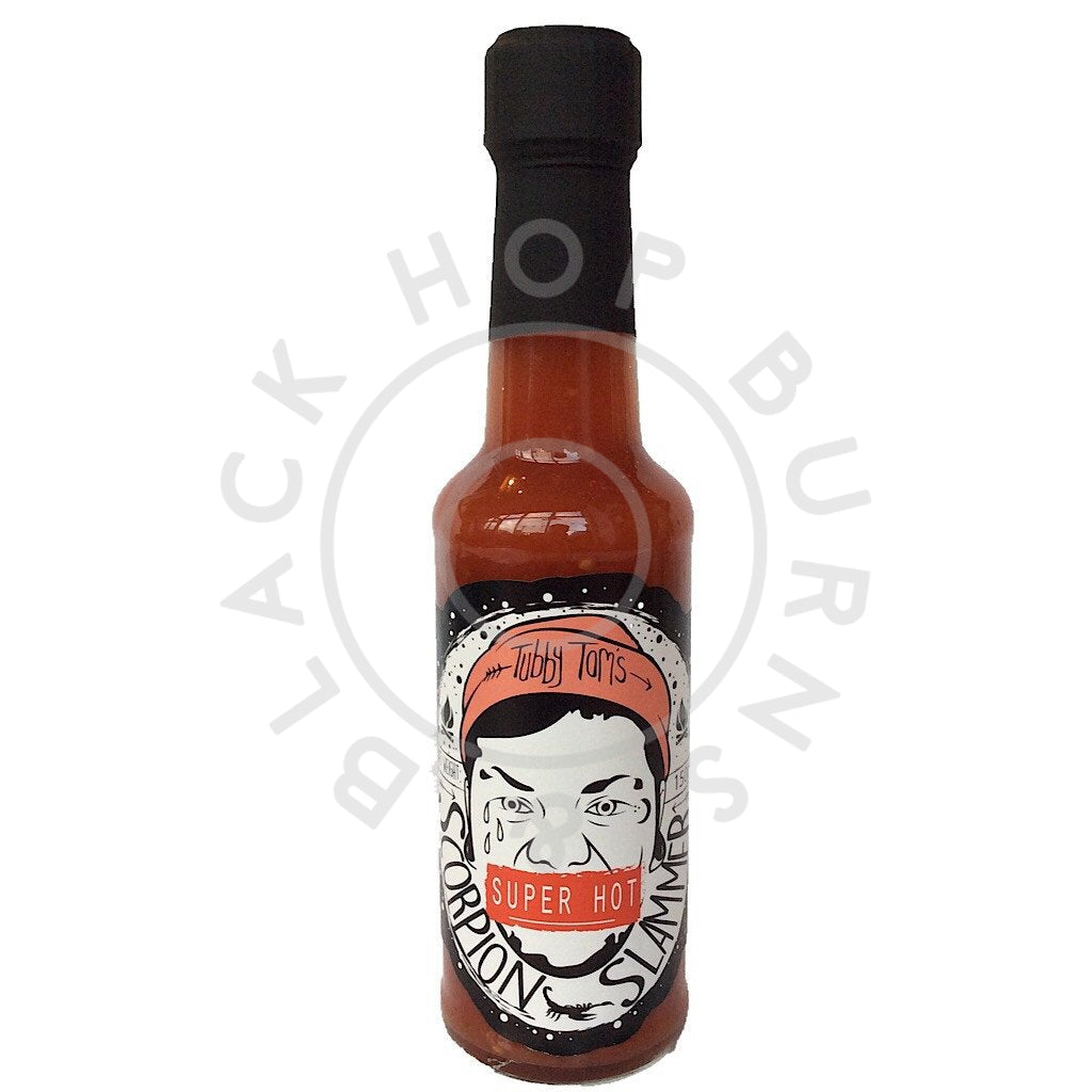 Tubby Tom's Scorpion Slammer Hot Sauce (150g)-Hop Burns & Black