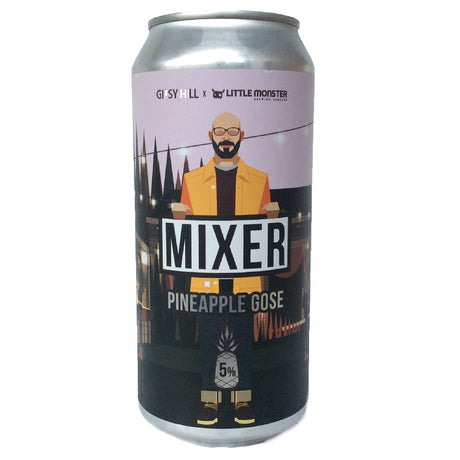 Gipsy Hill Mixer Pineapple Gose 5% (440ml can)-Hop Burns & Black