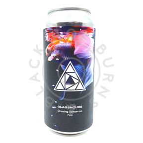 GlassHouse Chasing Tomorrow Pale Ale 4.6% (440ml can)-Hop Burns & Black