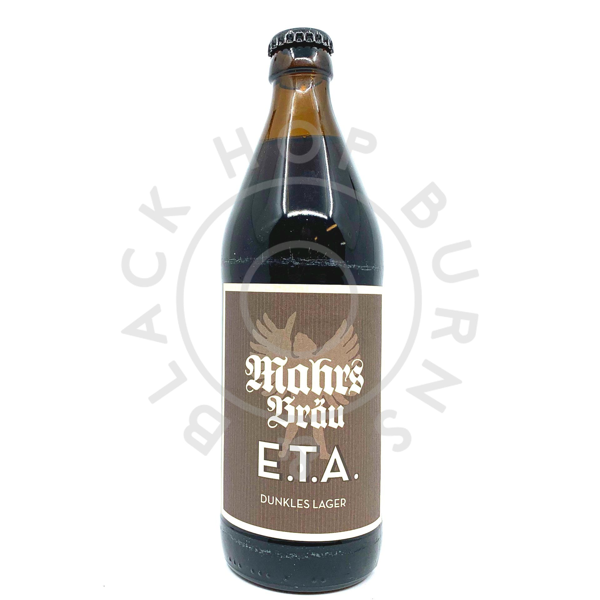 Mahrs Brau E.T.A. Dunkles Lager 5% (500ml)-Hop Burns & Black