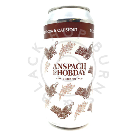 Anspach & Hobday Cocoa & Oat Stout 6% (440ml can)-Hop Burns & Black