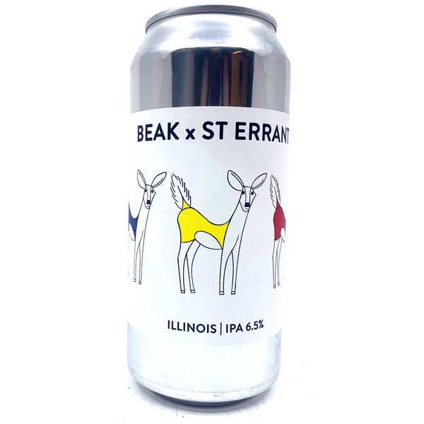 Beak Brewery x Saint Errant Illinois IPA 6.5% (440ml can)-Hop Burns & Black