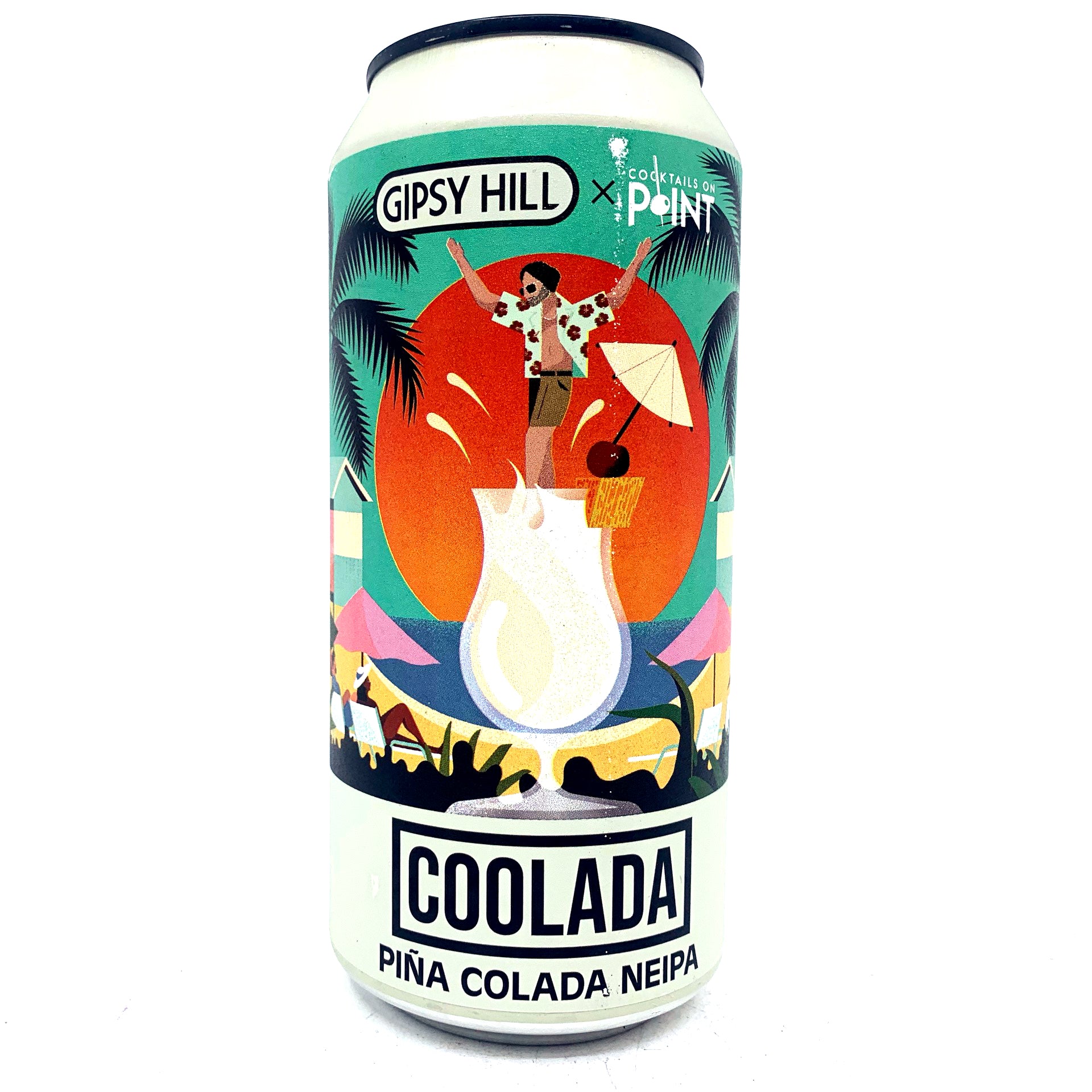 Gipsy Hill Coolada Pina Colada New England IPA 6.5% (440ml can)-Hop Burns & Black
