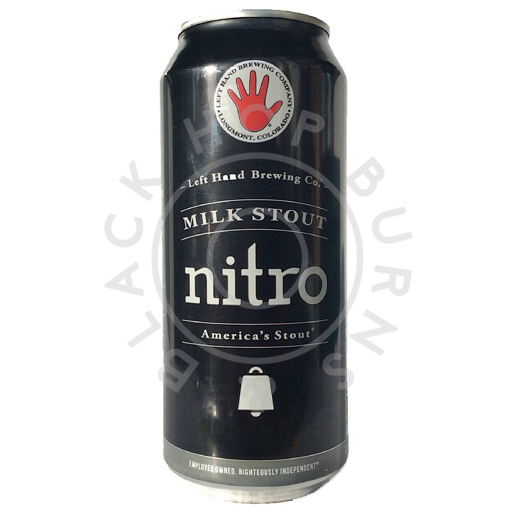 Left Hand Brewing Milk Stout Nitro 6% (473ml can)-Hop Burns & Black