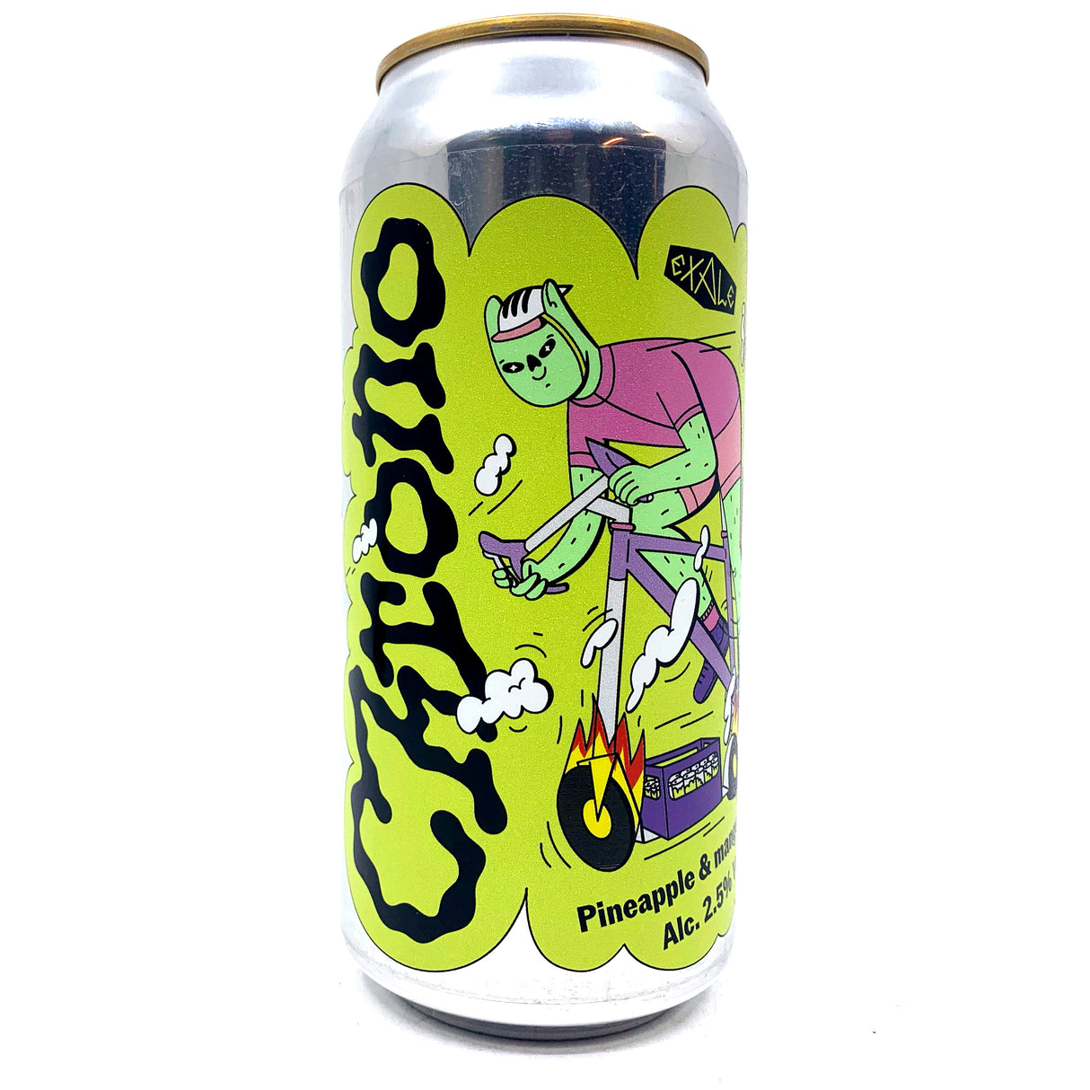 Exale Chrono Pineapple and Mango Radler 2.5% (440ml can)-Hop Burns & Black
