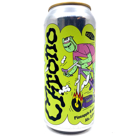 Exale Chrono Pineapple and Mango Radler 2.5% (440ml can)-Hop Burns & Black