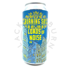 Burning Sky Loads of Noise IPA 7.4% (440ml can)-Hop Burns & Black