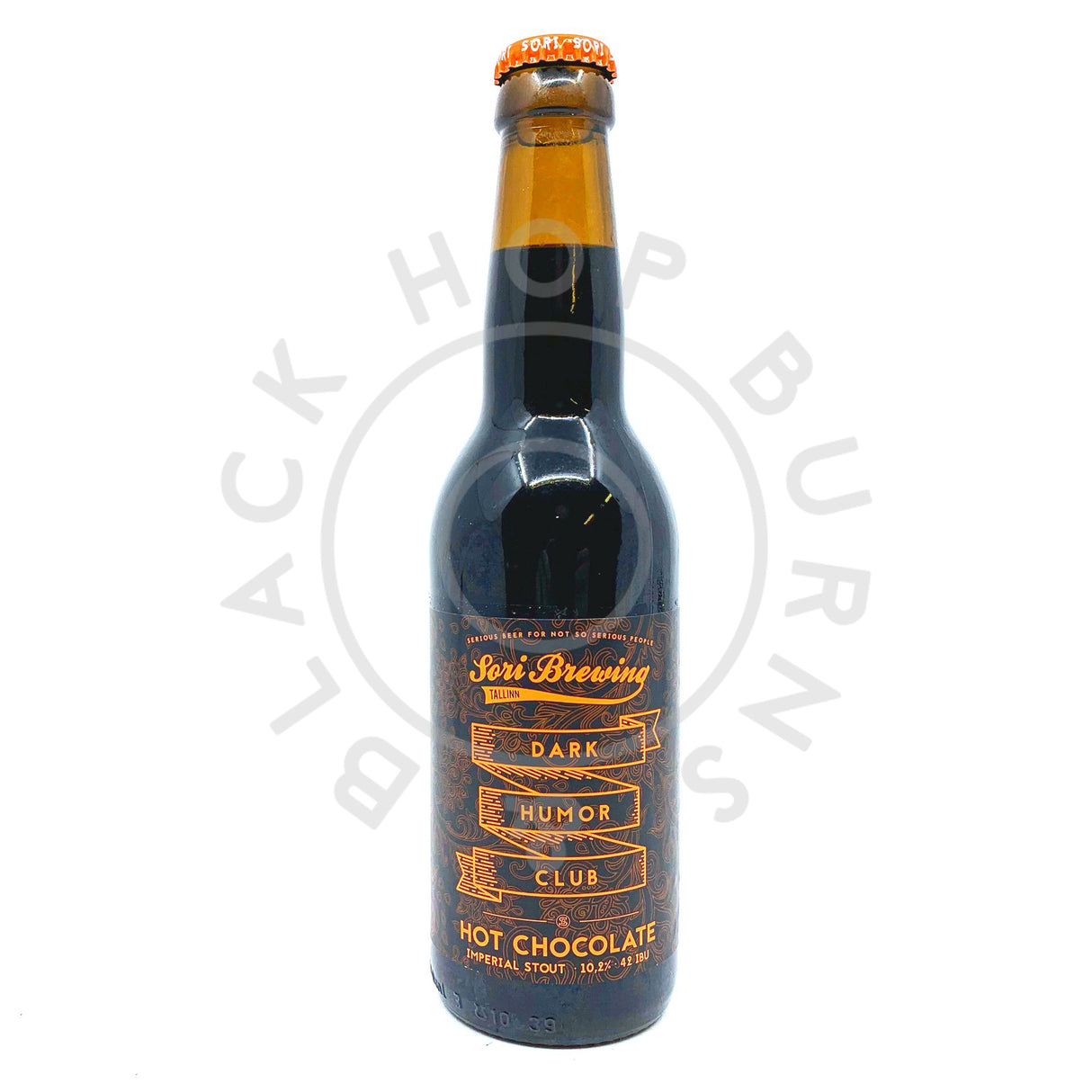 Sori Brewing Dark Humor Club Hot Chocolate Imperial Stout 10.2% (330ml)-Hop Burns & Black