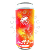 Lost & Grounded Sunset Conversation Tropical Sour Ale 4.8% (440ml can)-Hop Burns & Black
