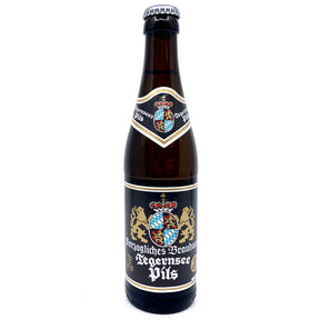 Tegernsee Pils 5% (330ml)-Hop Burns & Black