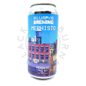 Elusive Brewing Mephisto Mosaic Pale Ale 4% (440ml can)-Hop Burns & Black