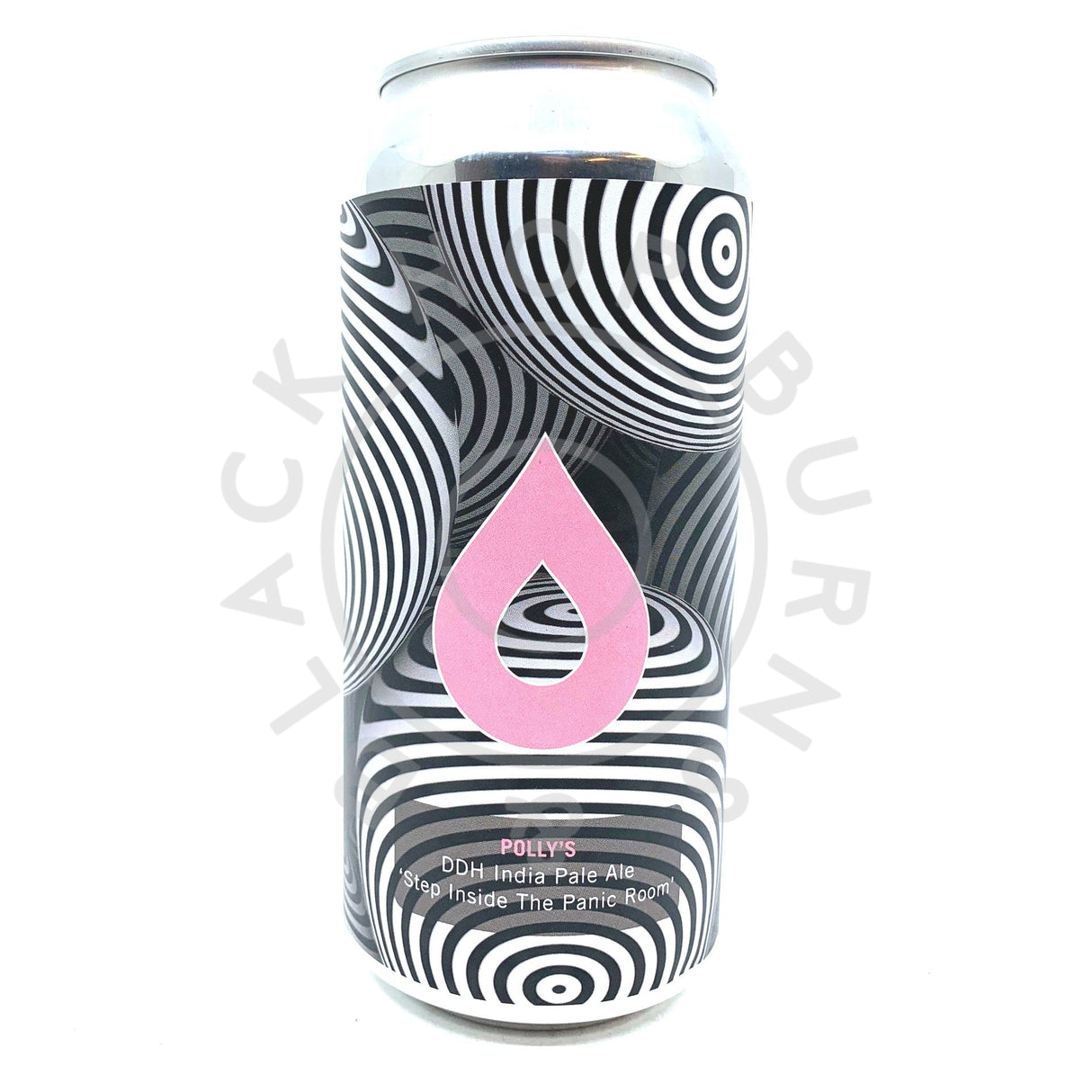 Polly's Brew Co Step Inside The Panic Room DDH IPA 6.8% (440ml can)-Hop Burns & Black