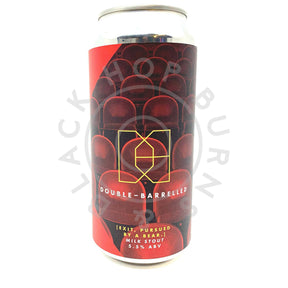 Double Barrelled Exit, Pursued By A Bear Milk Stout 5.5% (440ml can)-Hop Burns & Black