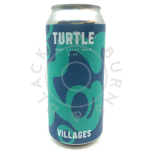 Villages Turtle West Coast Pale 5.6% (440ml can)-Hop Burns & Black