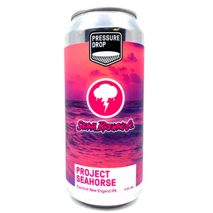 Pressure Drop x Salama Brewing Project Seahorse Coconut New England IPA 6.8% (440ml can)-Hop Burns & Black