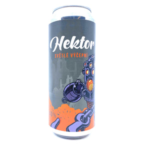 Pivovar Clock 10 Hektor Light Pilsener 4% (500ml can)-Hop Burns & Black