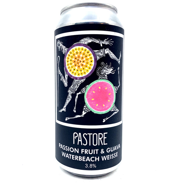 Pastore Passion Fruit & Guava Waterbeach Weisse 3.8% (440ml can)-Hop Burns & Black