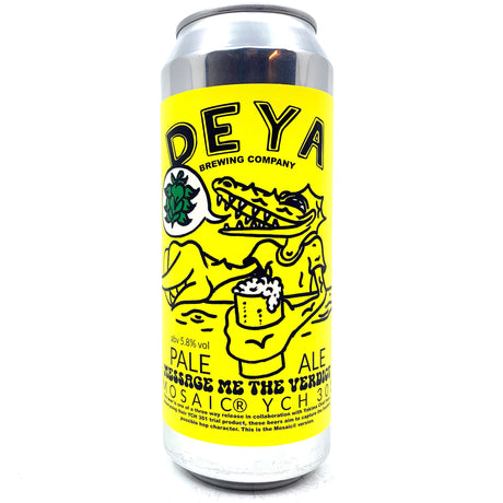 DEYA Message Me The Verdict Mosaic Pale Ale 5.8% (500ml can)-Hop Burns & Black