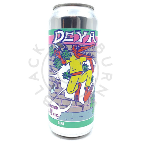 DEYA Saturated in Mosaic Double IPA 8% (500ml can)-Hop Burns & Black