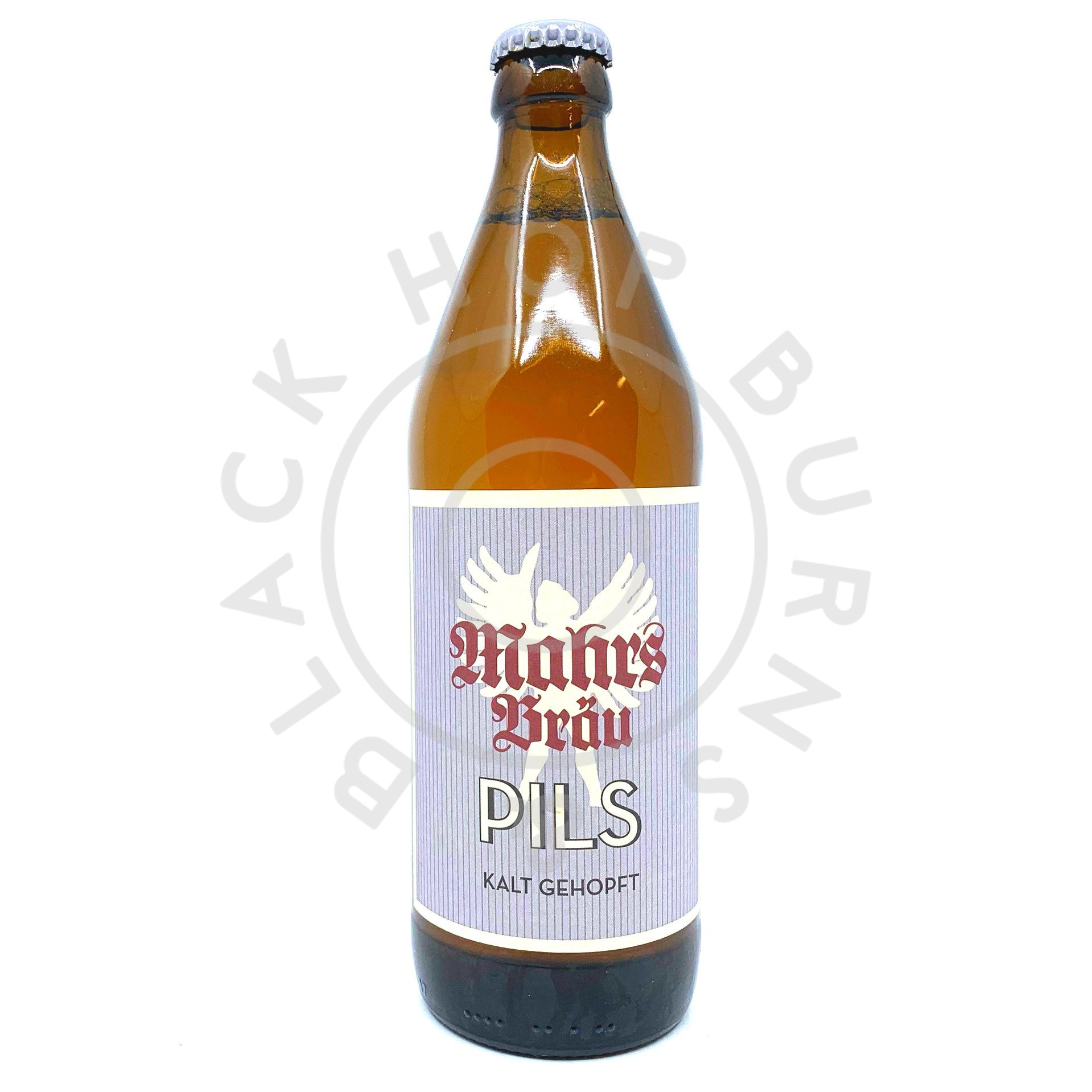 Mahrs Brau Pils 4.9% (500ml)-Hop Burns & Black