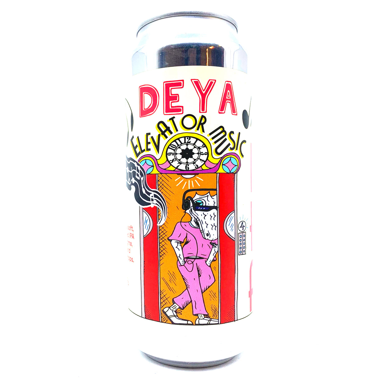 DEYA Elevator Music IPA 6% (500ml can)-Hop Burns & Black