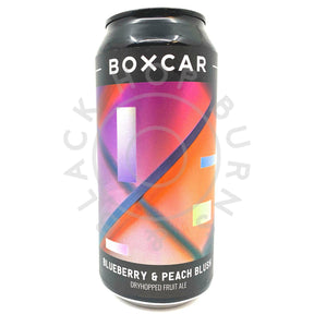 Boxcar Blueberry & Peach Blush Dry-hopped Fruit Ale 5% (440ml can)-Hop Burns & Black