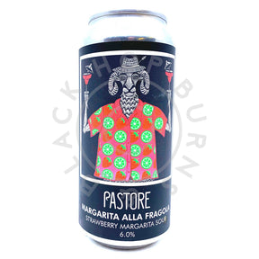 Pastore Margarita alla Fragola Gose 6% (440ml can)-Hop Burns & Black