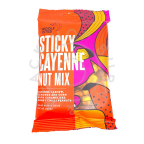 Woolf's Kitchen Sticky Cayenne Nut Mix (70g)-Hop Burns & Black