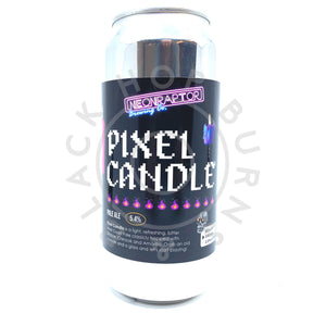 Neon Raptor Pixel Candle Pale Ale 4.2% (440ml can)-Hop Burns & Black