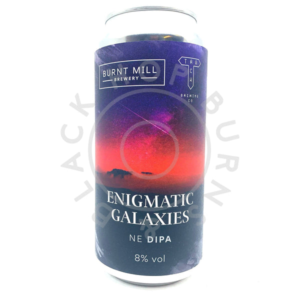Burnt Mill x Track Enigmatic Galaxies Double IPA 8.4% (440ml can)-Hop Burns & Black