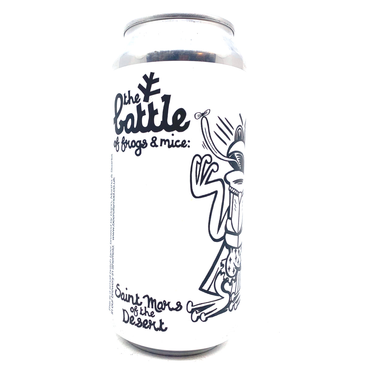 St Mars Of The Desert Battle of Frogs & Mice: FROGS Belgian Brune Ale 8% (440ml can)-Hop Burns & Black