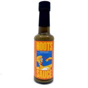 Hoots Hootenanny Hot Sauce (150ml)-Hop Burns & Black
