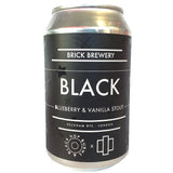 Brick x Hop Burns & Black BLACK Blueberry & Vanilla Stout 6.7% (330ml can)-Hop Burns & Black
