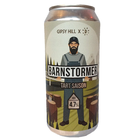 Gipsy Hill x Duration Barnstormer Tart Saison 4.7% (440ml can)-Hop Burns & Black