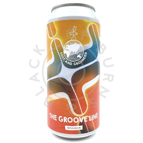 Lost & Grounded The Groove Line Weissbier 5.2% (440ml can)-Hop Burns & Black