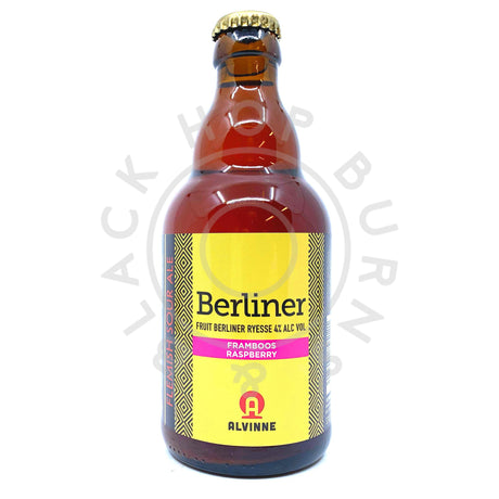 Alvinne Berliner Framboos-Raspberry Sour Ale 4% (330ml)-Hop Burns & Black