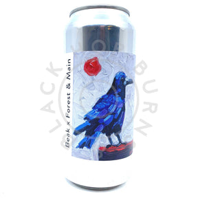 Beak Brewery x Forest & Main Cliff Saison 5% (440ml can)-Hop Burns & Black