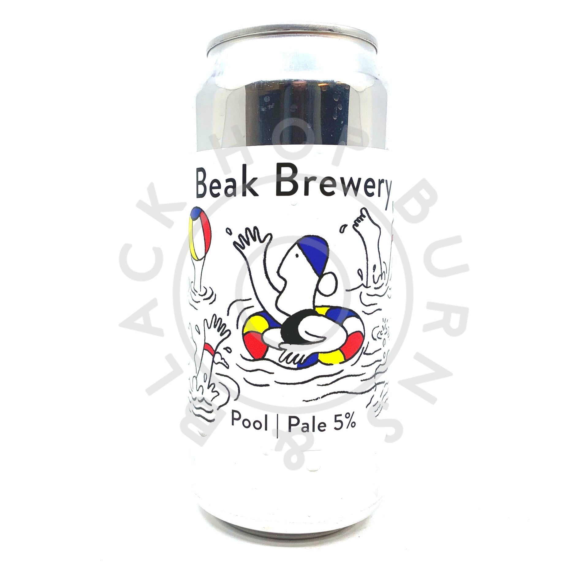 Beak Brewery Pool Pale Ale 5% (440ml can)-Hop Burns & Black
