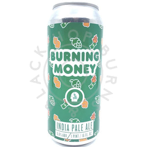 Thin Man Brewery Burning Money IPA 6.6% (473ml can)-Hop Burns & Black