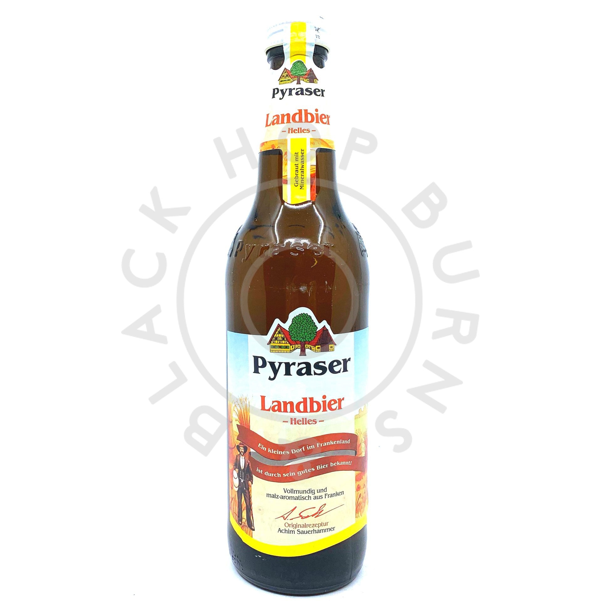 Pyraser Landbier Lager 5.2% (500ml)-Hop Burns & Black