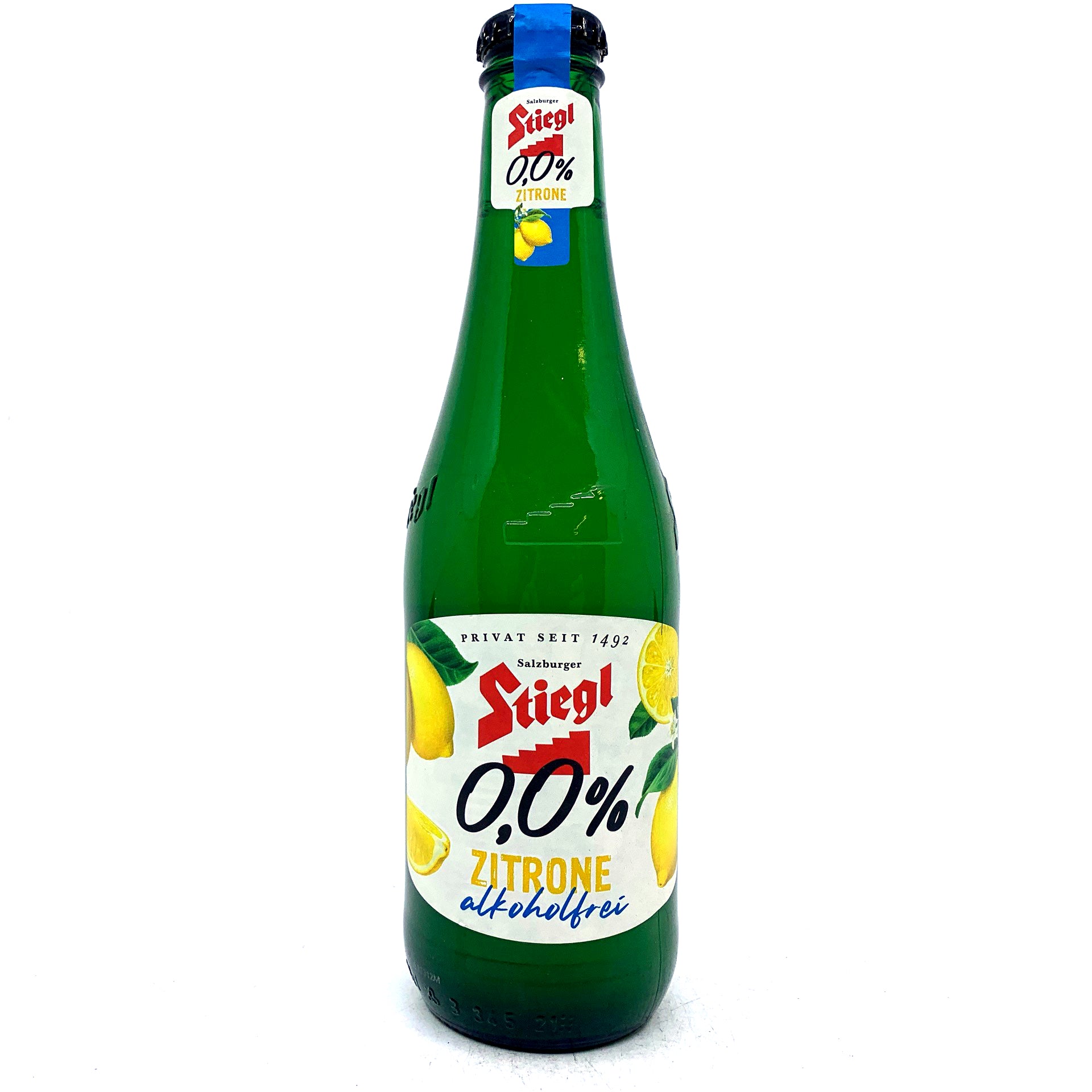 Stiegl Zitrone Alcohol Free Lemon Beer 0.0% (330ml)-Hop Burns & Black