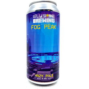 Elusive Brewing Fog Peak Hazy Pale Ale 4.8% (440ml can)-Hop Burns & Black