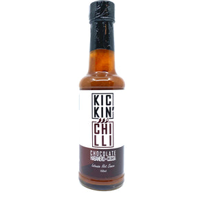 Kickin' Chilli Chocolate Habanero & Cocoa Intense Hot Sauce (150ml)-Hop Burns & Black