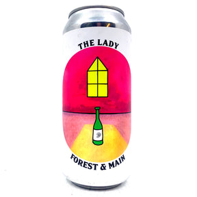 Forest & Main The Lady Saison 4.5% (455ml can)-Hop Burns & Black