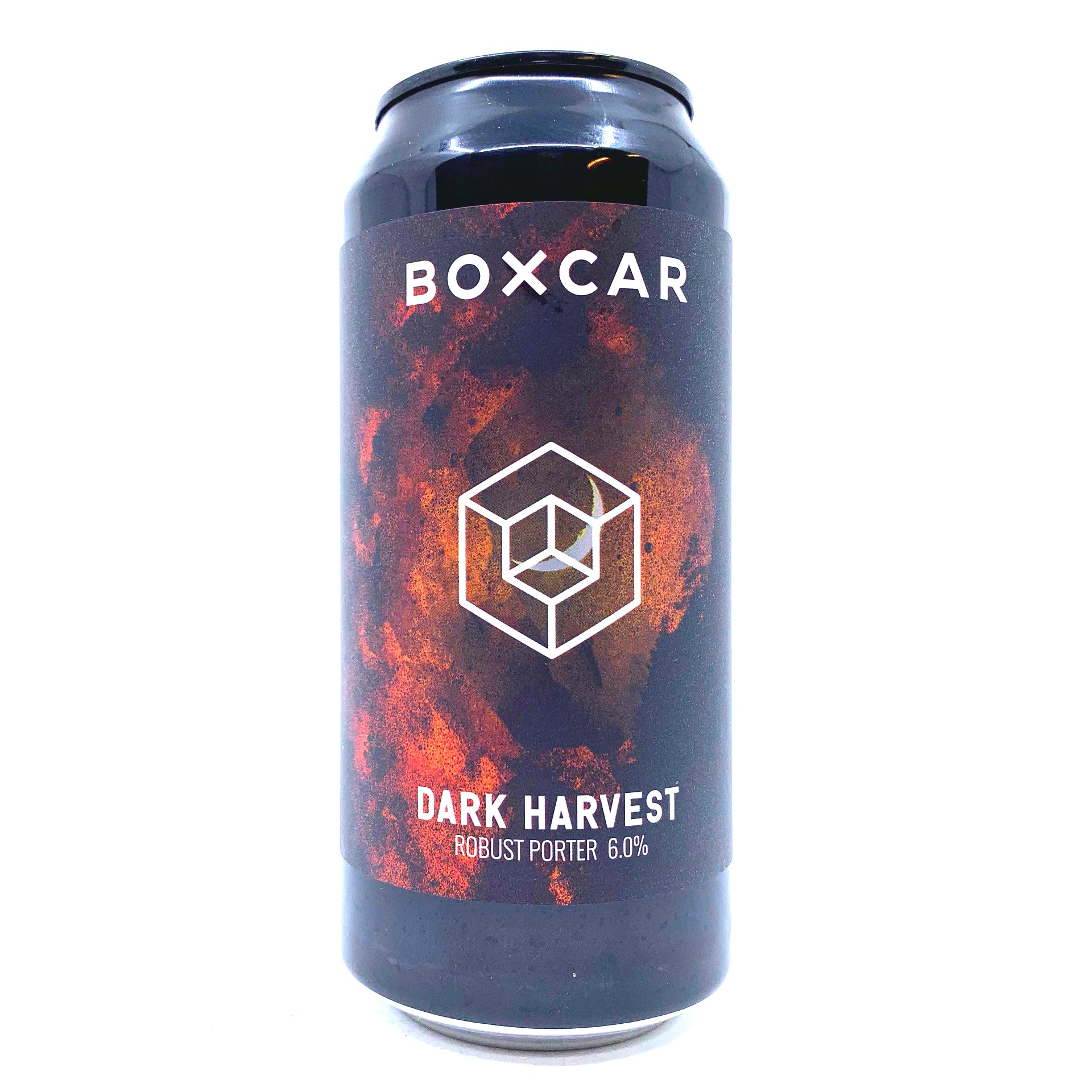 Boxcar Dark Harvest Robust Porter 6% (440ml can)-Hop Burns & Black