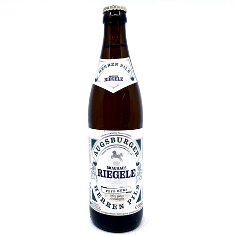 Riegele Augsburger Herren Pils 4.7% (500ml)-Hop Burns & Black