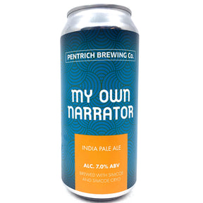 Pentrich My Own Narrator IPA 7% (440ml can)-Hop Burns & Black