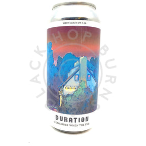 Duration Remember When The Pub West Coast IPA 7.1% (440ml can)-Hop Burns & Black