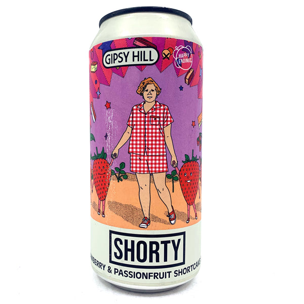 Gipsy Hill Shorty Strawberry & Passionfruit Shortcake Sour 4.5% (440ml can)-Hop Burns & Black