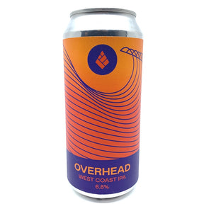 Drop Project Overhead West Coast IPA 6.8% (440ml can)-Hop Burns & Black